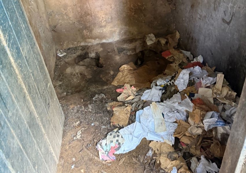 Existing restroom of Volta School
