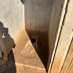 Girls restroom in St. Colombo School, Kenya